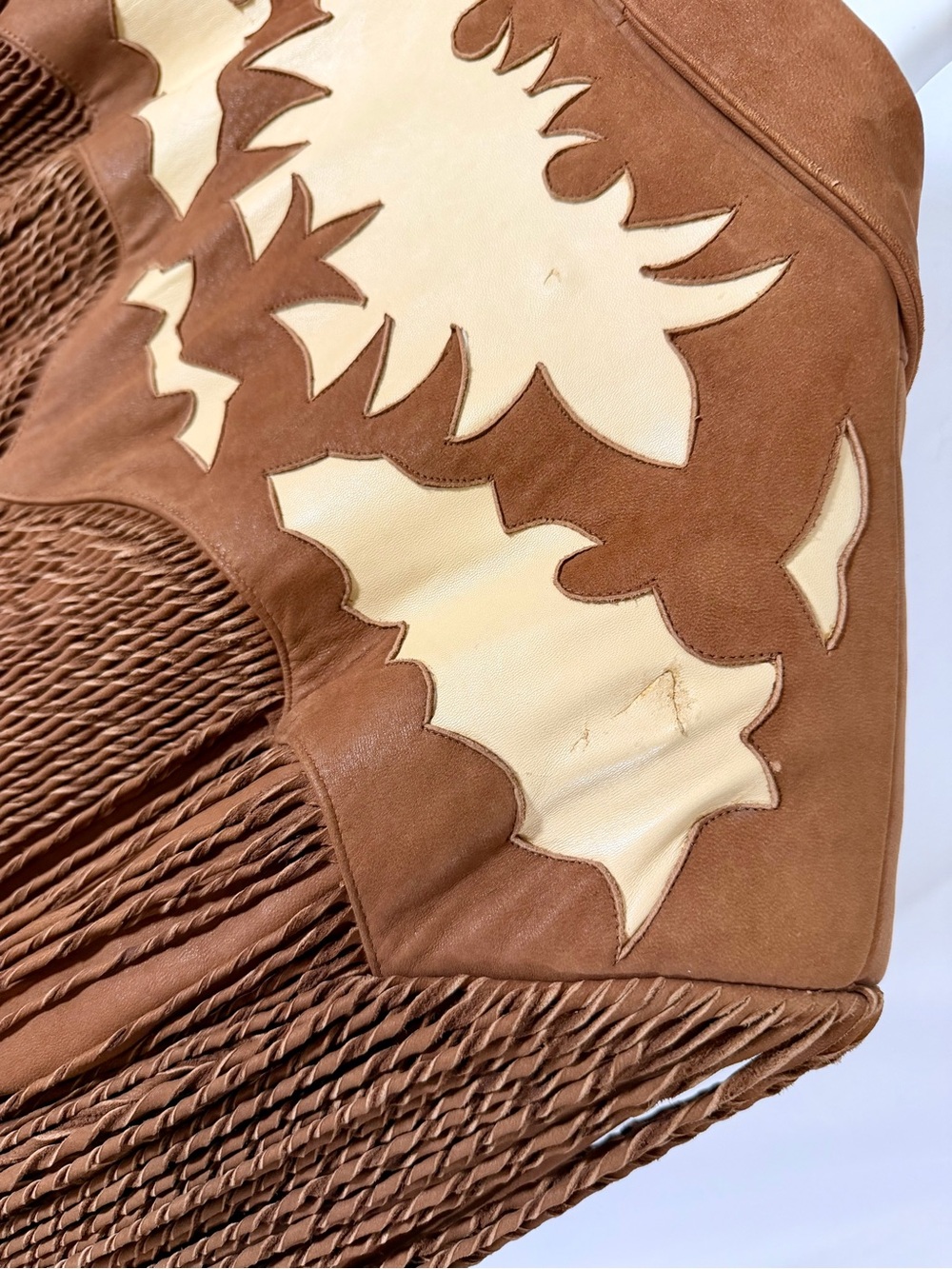 Vintage Continental Leather Fashions Western Fringe Jacket USA Buffalo Nickel - Picture 7 of 16